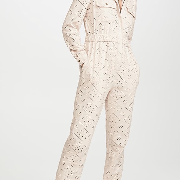 Free People Set The Tone Jumpsuit in Ivory - Picture 4 of 8